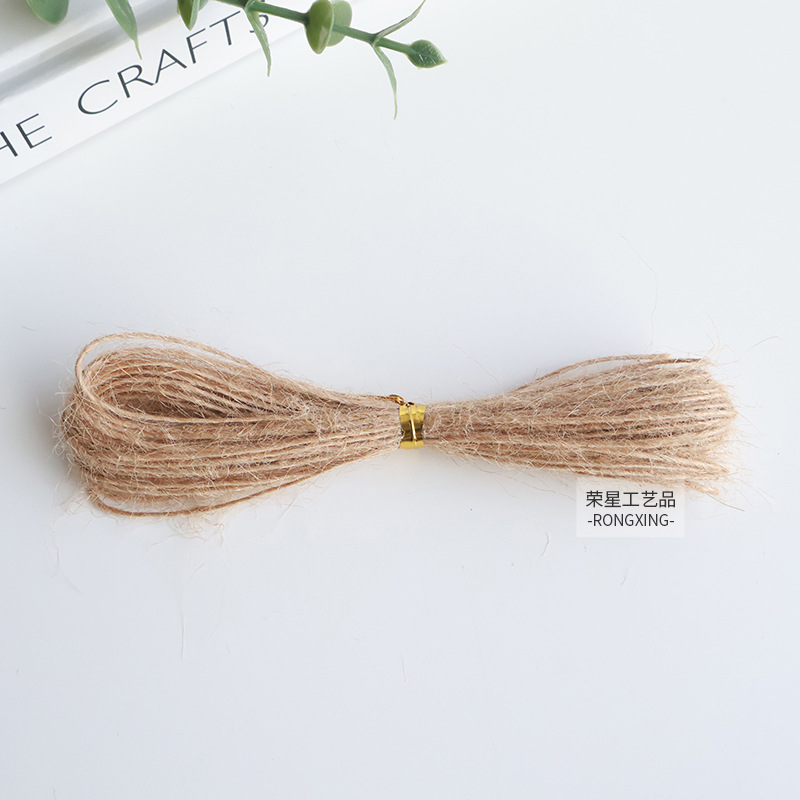 Cuerda de cáñamo Cuerda de cáñamo de bricolaje Cuerda hecha a mano de alta calidad Cuerda de cáñamo de grosor natural Adornos artesanales Cuerda de encuadernación colgante al por mayor image 12