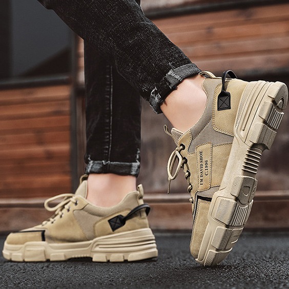 Herramientas ligeras y resistentes al desgaste, zapatos de skate negro, zapatos deportivos casuales y transpirables para hombres, nuevos zapatos de primavera para hombres al aire libre