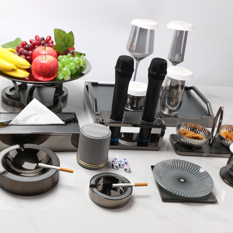 High-end KTV marco de micrófono de acero inoxidable marco de micrófono de cabina especial