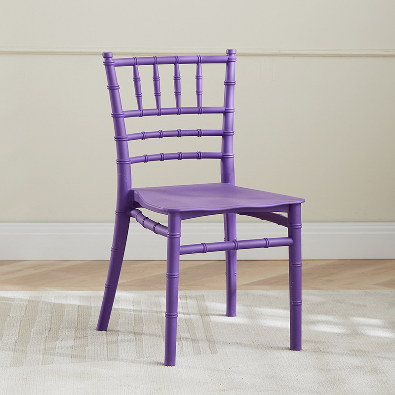 Silla infantil de bambú para banquetes, jardín de infantes o comedor, con respaldo integrado, uso doméstico o escolar