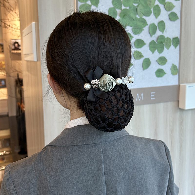 Hairnet for Women, Nurse, Flight Attendant, Hairnet for Updo, Bank Professional Hair Accessory, High-End New Hair Ornament