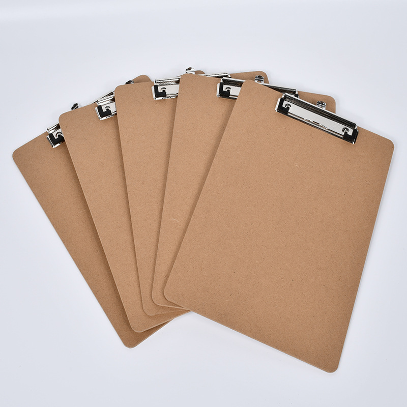 Portapapeles de madera A4, carpeta de notas de oficina, bloc de notas con clip de mariposa, tablero de escritura, tablero de dibujo image 4