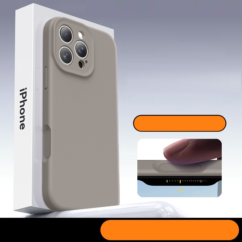 Nueva funda integrada con botón de cámara de silicona líquida, compatible con iPhone 14, iPhone 17, botón de cámara con IA, iPhone 15.