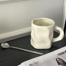 情侣陶瓷杯ins女生感马克杯办公家用小众设计咖啡杯喝水杯子