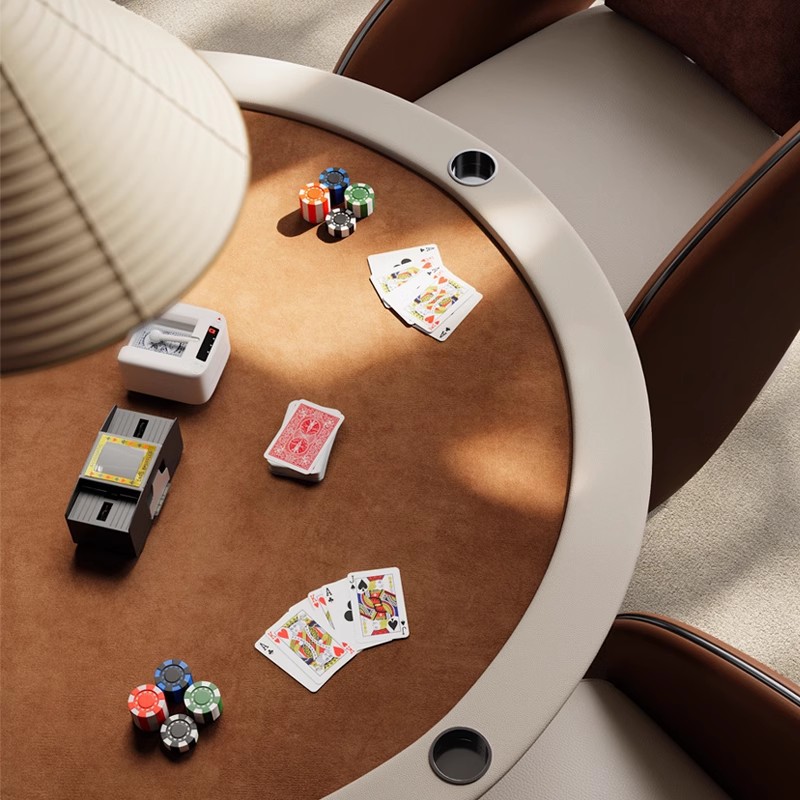 Mesa especial para huevos, estilo italiano, lujo ligero, mesa de póquer de madera maciza de alta gama, combinación de mesa y silla de ajedrez minimalista moderna para el hogar