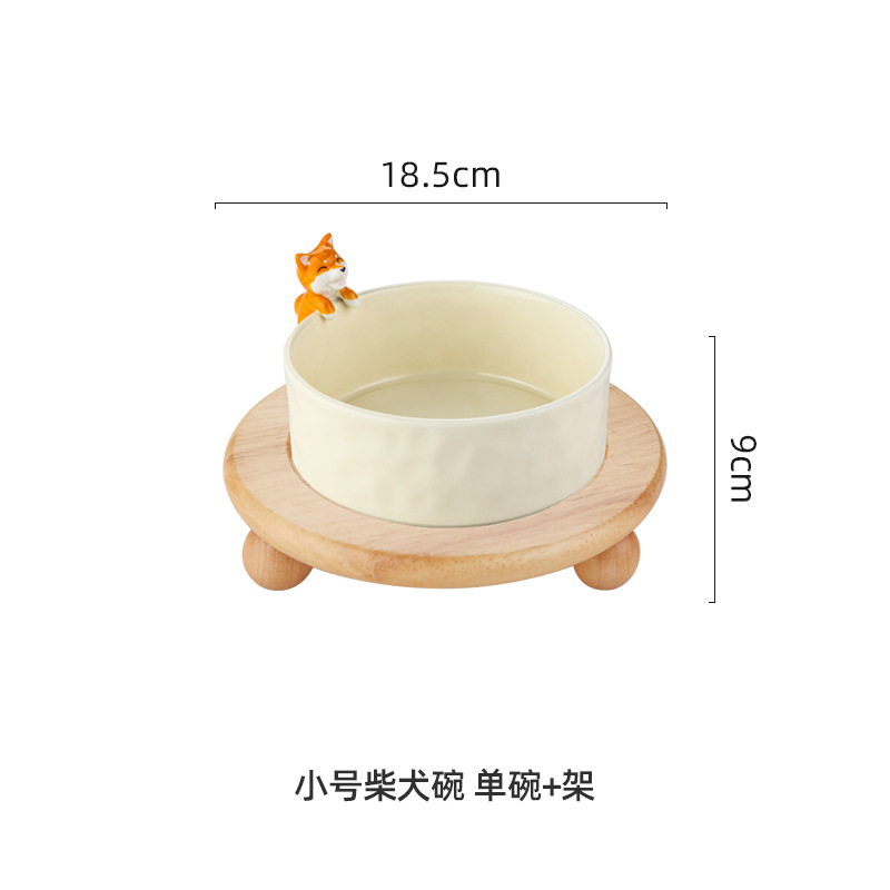 Entrada llave de entrada cerámica Shiba Inu gato lindo salón Mesa café zapato cosméticos joyería almacenamiento Tazón