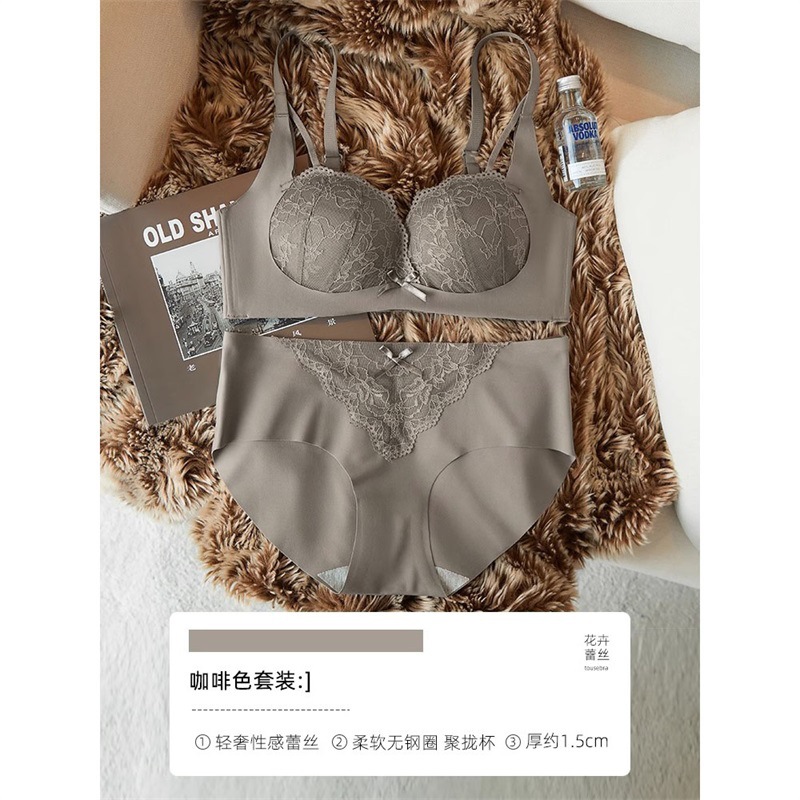 261 rojo año de nacimiento melocotón pecho crujiente pequeño pecho push up soporte superior sujetador de elevación sujetador ajustable sin anillo de acero