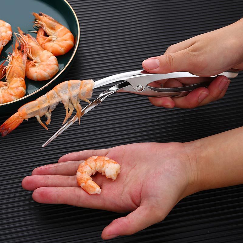 Stainless steel shrimp peeler, shrimp vein remover, shrimp shell peeler, shrimp back opener, household kitchen tool