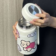 1000大容量保温杯316不锈钢学生水杯高颜值便携大口径情侣杯子