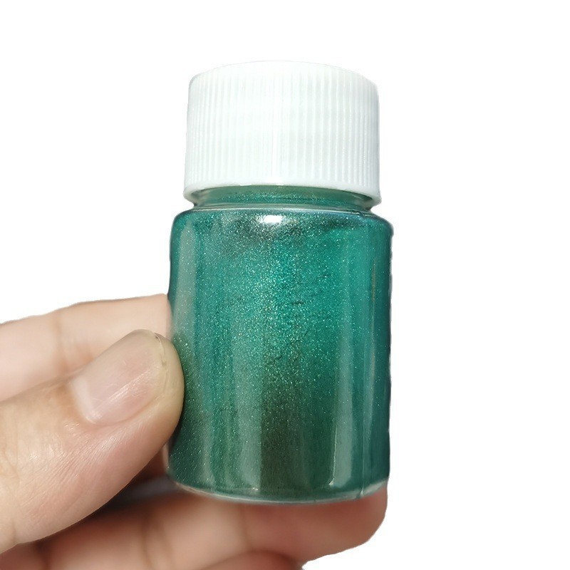 厂家批发深绿色云母粉 滴胶工艺品珠光粉 油漆油墨家具调色颜料粉