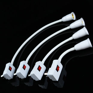 Universal lamp holder converter plug socket lamp plug hose with switch E27 screw LED wall lamp socket