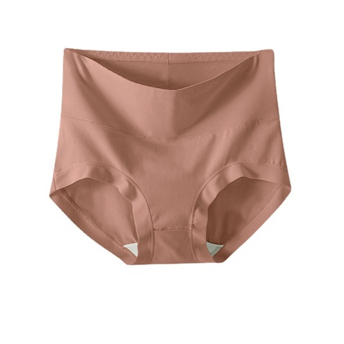 60-count Xinjiang long-staple cotton high-waist pure cotton women's underwear women's cotton antibacterial crotch seamless autumn and winter girls' briefs