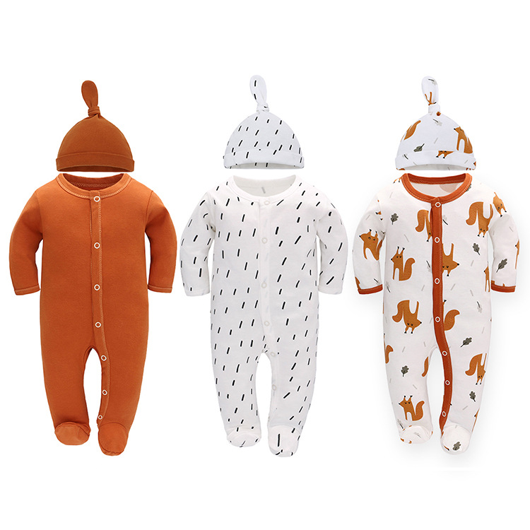 Cross-border newborn jumpsuit, autumn st...