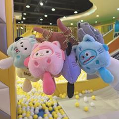 ぬいぐるみのクロミの子供の鍵はアニメのかわいいかばんを掛けて卸売りの贈り物のキーホルダーの装飾品を飾ります。
