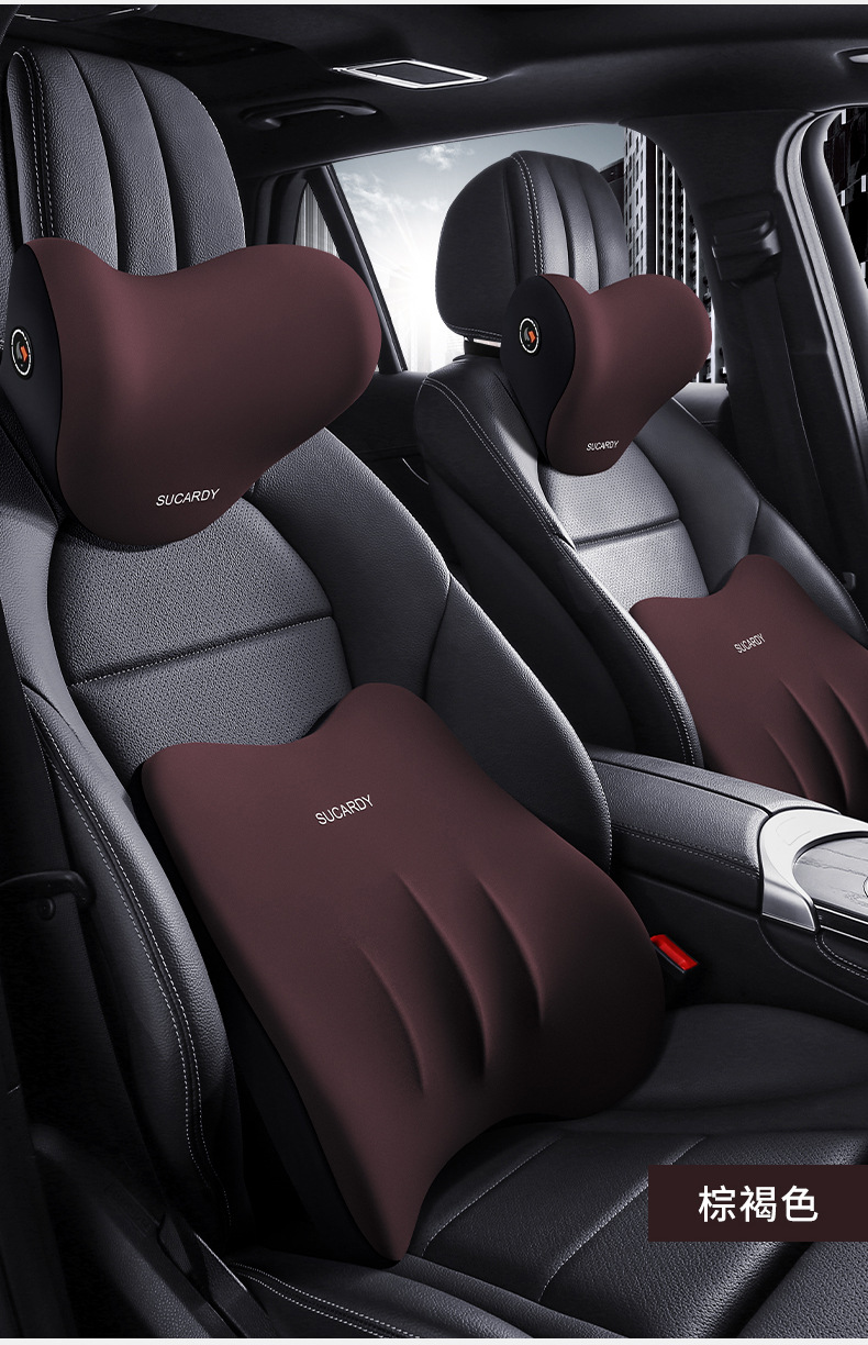Shukati car headrest car sleeping travel pillow v-type car seat pillow car memory foam neck pillow