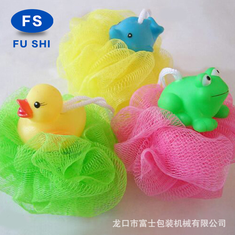 富士打造无结网挤出机塑料网烫底设备 玩具包装网机出口品质