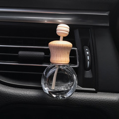 Car air vent perfume bottle glass empty bottle car air freshener air conditioner mouth clip ornament creative car air freshener holder