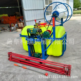 新型小四轮打药机 科瑞厂家 拉管式农田喷药机 悬挂喷杆喷雾机