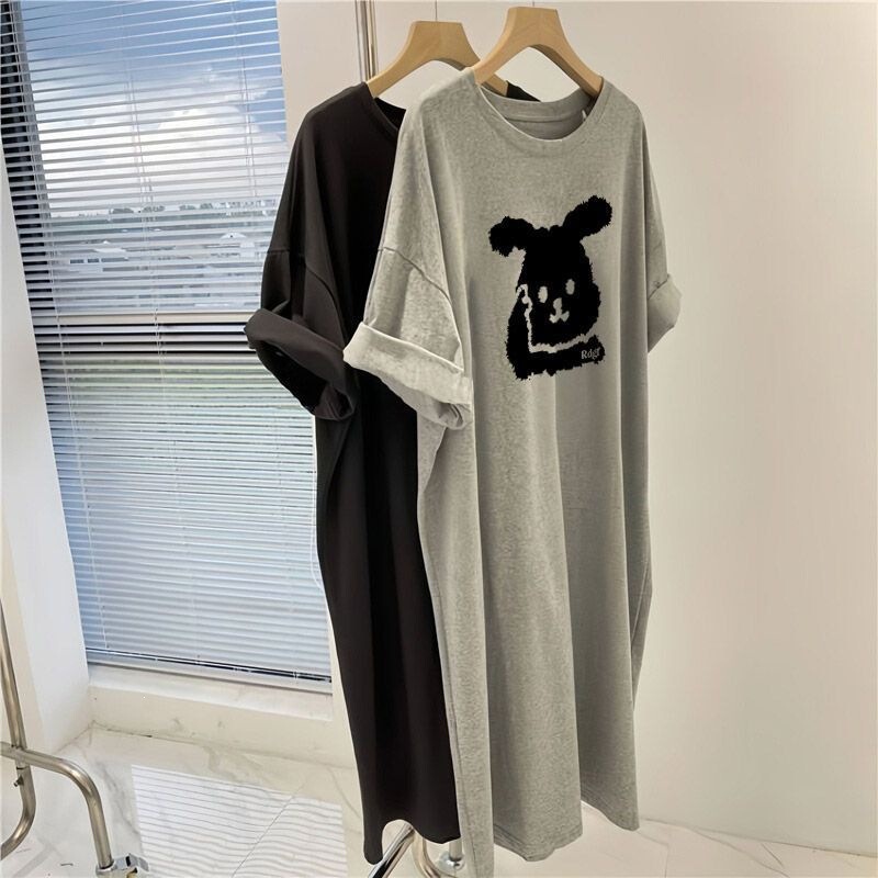 Plus-Size Slimming Dress for Women, Summer 2026 New Style, Elegant Mid-Length Dress That Hides the Belly