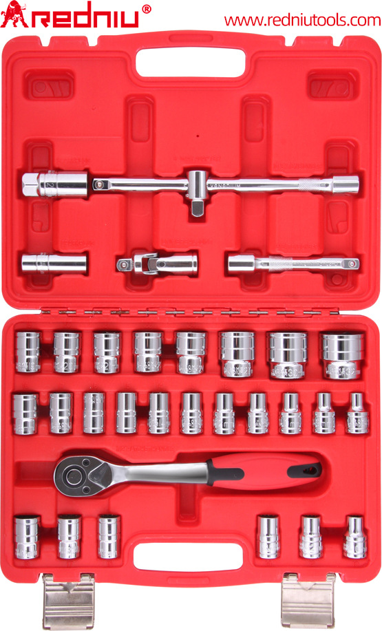 棘轮扳手火花塞火星套筒万向接头接杆汽修五金吹塑盒工具