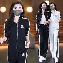 休闲妈妈装2025春秋新款韩版时尚百搭套装女洋气质运动服两件套潮