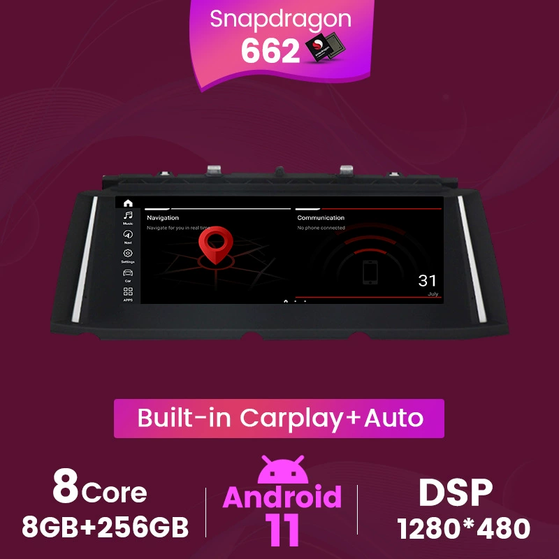 Android 11 подходит для BMW 7 серии F01/F02 модифицированный центральный блок большой экран навигации автомобиля все-в-одном CarPlay