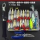 Fishing Lures Kit Mixed Including Minnow Popper Crank Baits with Hooks for Saltwater Freshwater Trout Bass Salmon Fishing