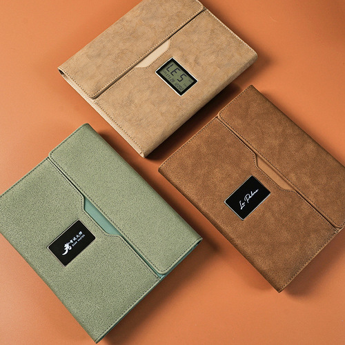 Wireless charging notepad customized with multi-function loose-leaf business office notebook gift box with printed LOGO