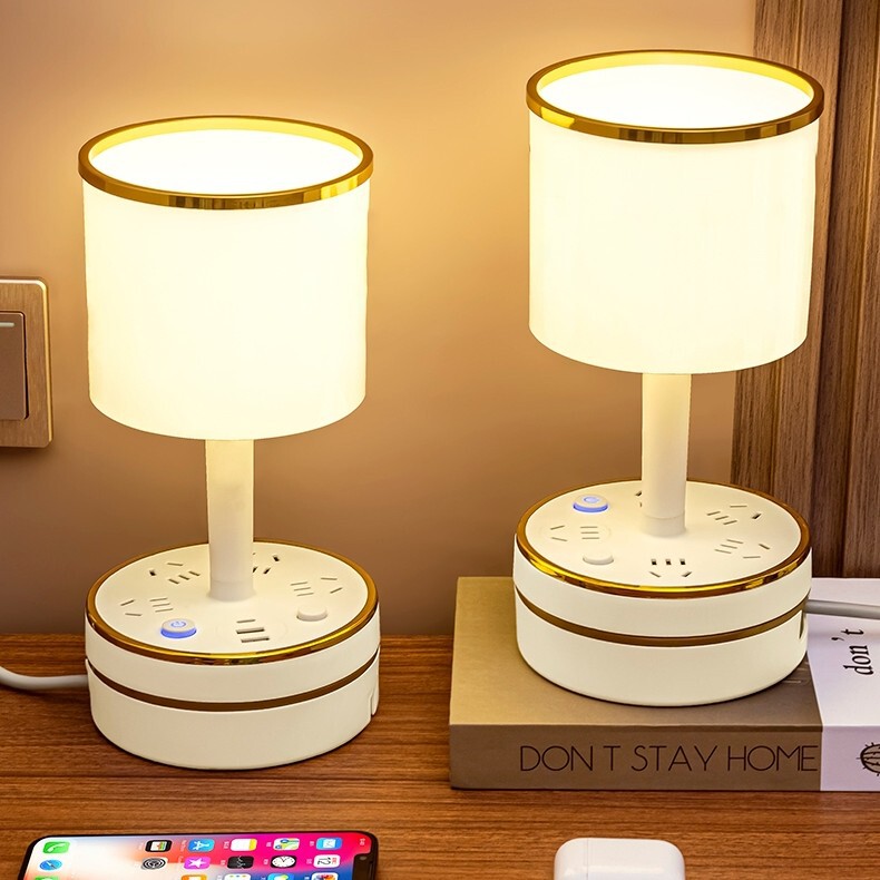 小型テーブルランプ、軽奢ナイトライト、寝室睡眠用、新作シンプルランプ、年間使えるベッドサイドランプ、授乳用ナイトライト、2024年|undefined
