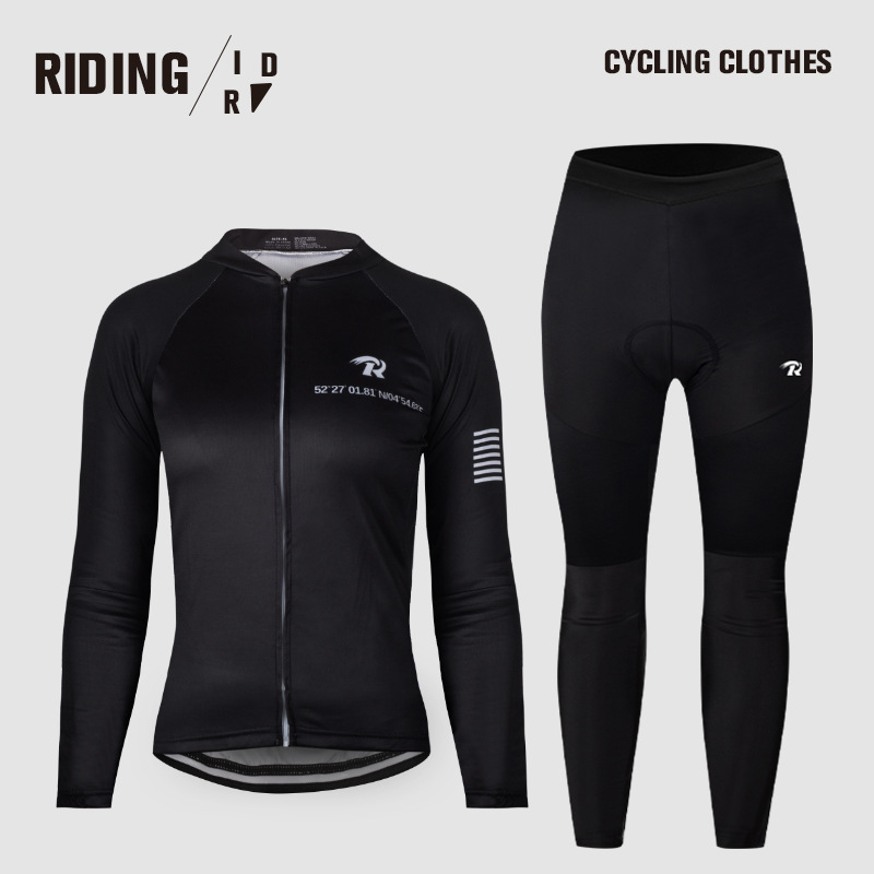 Ropa de ciclismo de mangas largas de primavera y otoño de verano ropa deportiva de bicicleta carretera de montaña bicicleta rápida secado conjunto de equipos al aire libre
