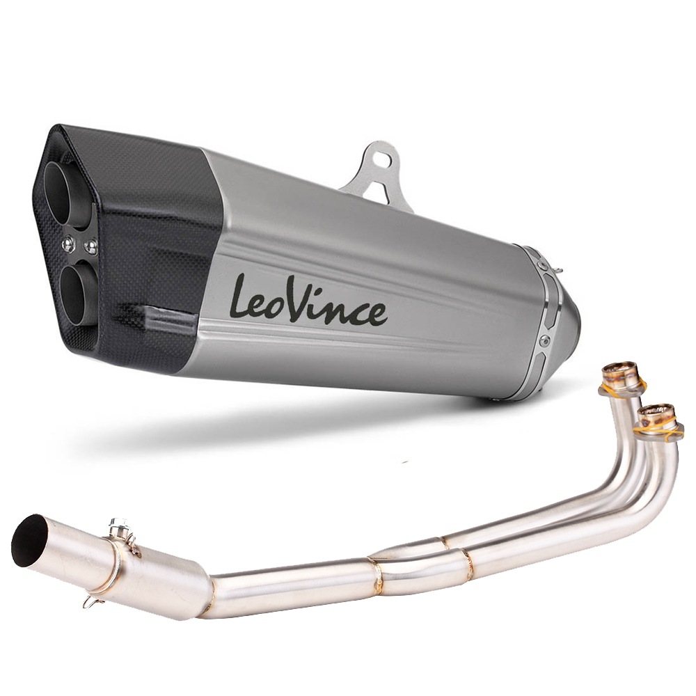 Motorcycle Modified Exhaust Pipe Stainless Steel Front Section Scorpio Exhaust Pipe Full Section Suitable for Guangyang Kymco Ak550