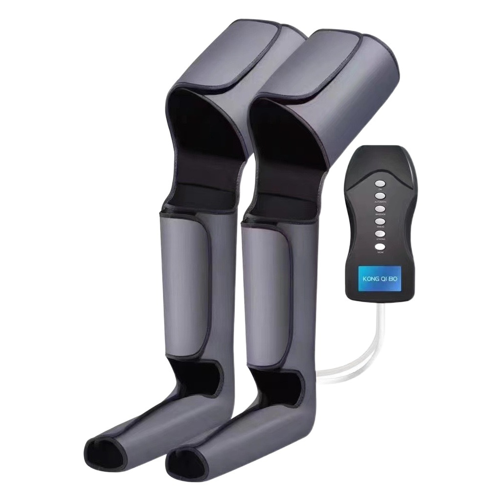 Etiqueta transfronteriza pie compresión presión de aire hogar eléctrico pierna masajeador aire onda pierna masajeador