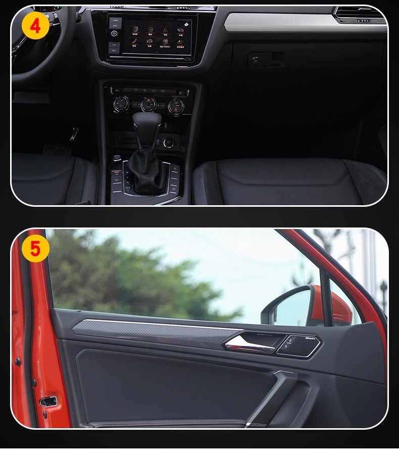 17-25 Volkswagen Tiguan L screen center console interior film car modification transparent TPU protection-TPU