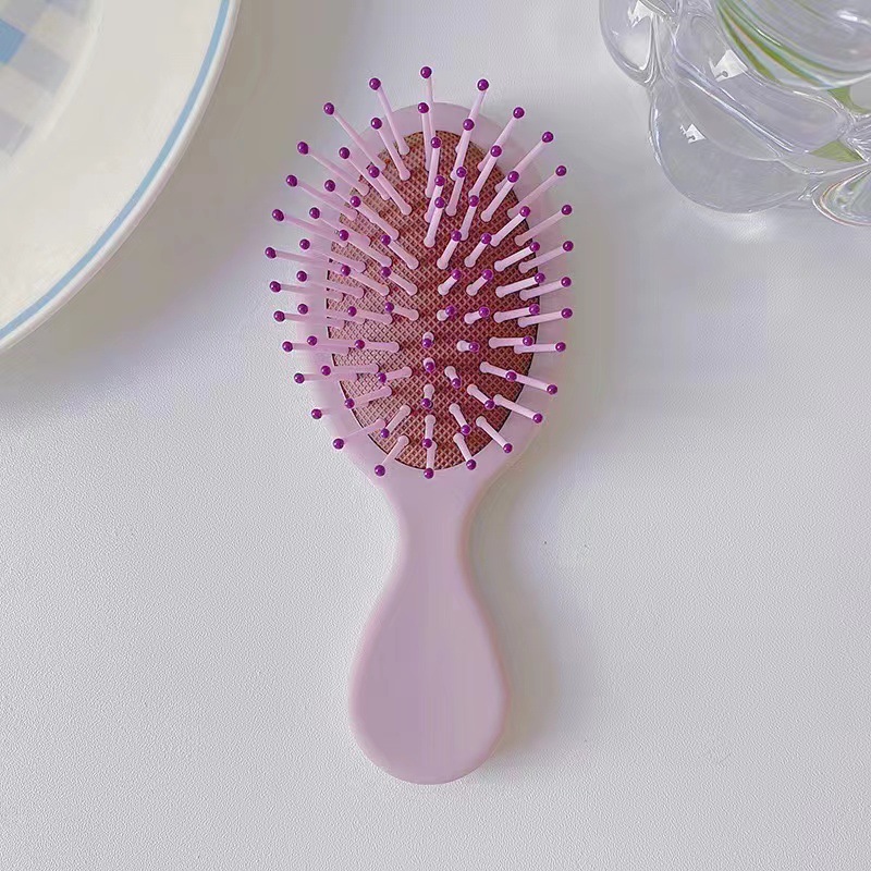 Peine con cojín de aire, mini horquilla portátil, compacto, no daña el cabello, masajeador, lindo, cepillo de pelo con airbag estilo ins. image 13