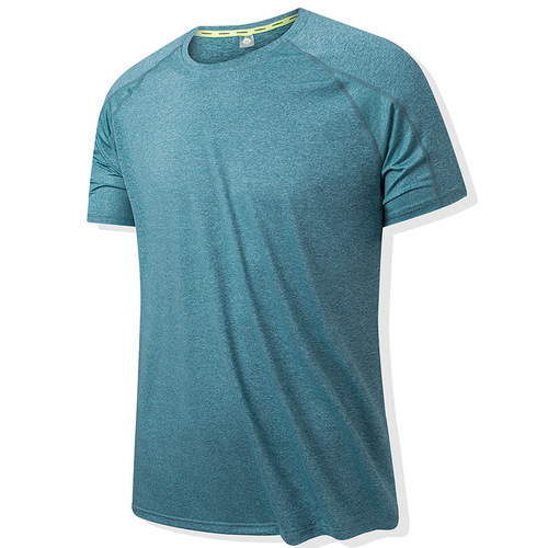 跨境夏季运动速干t恤跑步健身篮球羽毛球上衣阳离子抗菌男款短袖