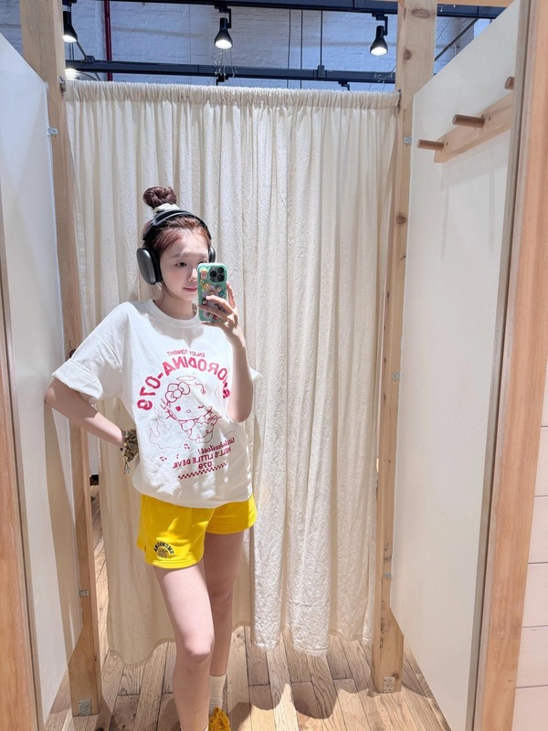 日本の夏の新しい純綿半袖 Tシャツ女性用 KittyKT ハローキティプリント半袖 Tシャツトップス服|undefined
