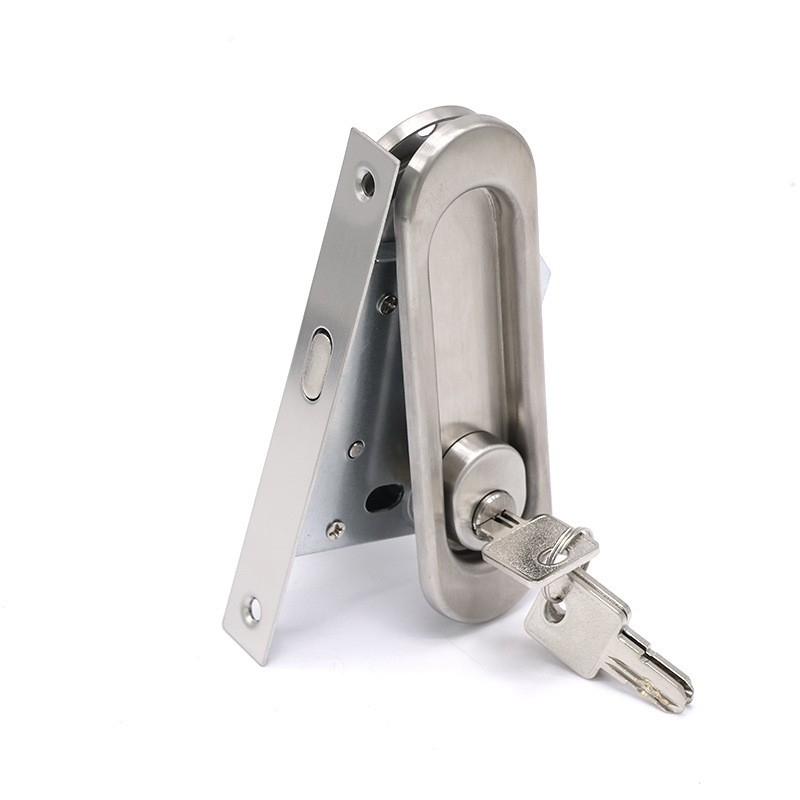 Personalizado 304 acero inoxidable puerta deslizante cerradura de puerta deslizante cerradura de puerta deslizante cerradura de gancho de mano cerradura de puerta deslizante cerradura de baño de cocina