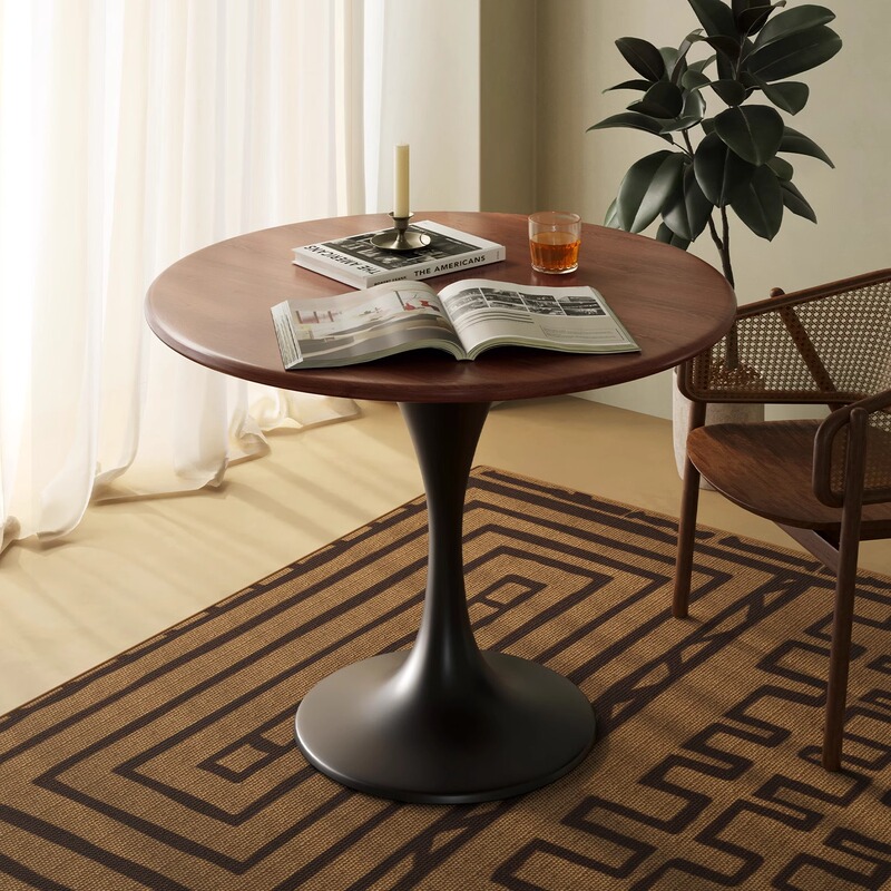 Nordic Table, Simple Design, Tulip-Style, Home Dining Table, Round Table, Leisure Milk Tea Table and Chairs, Balcony Reception Nordic Table, Simple Design, Tulip-Style, Home Dining Table, Round Table, Leisure Milk Tea Table and Chairs, Balcony Reception