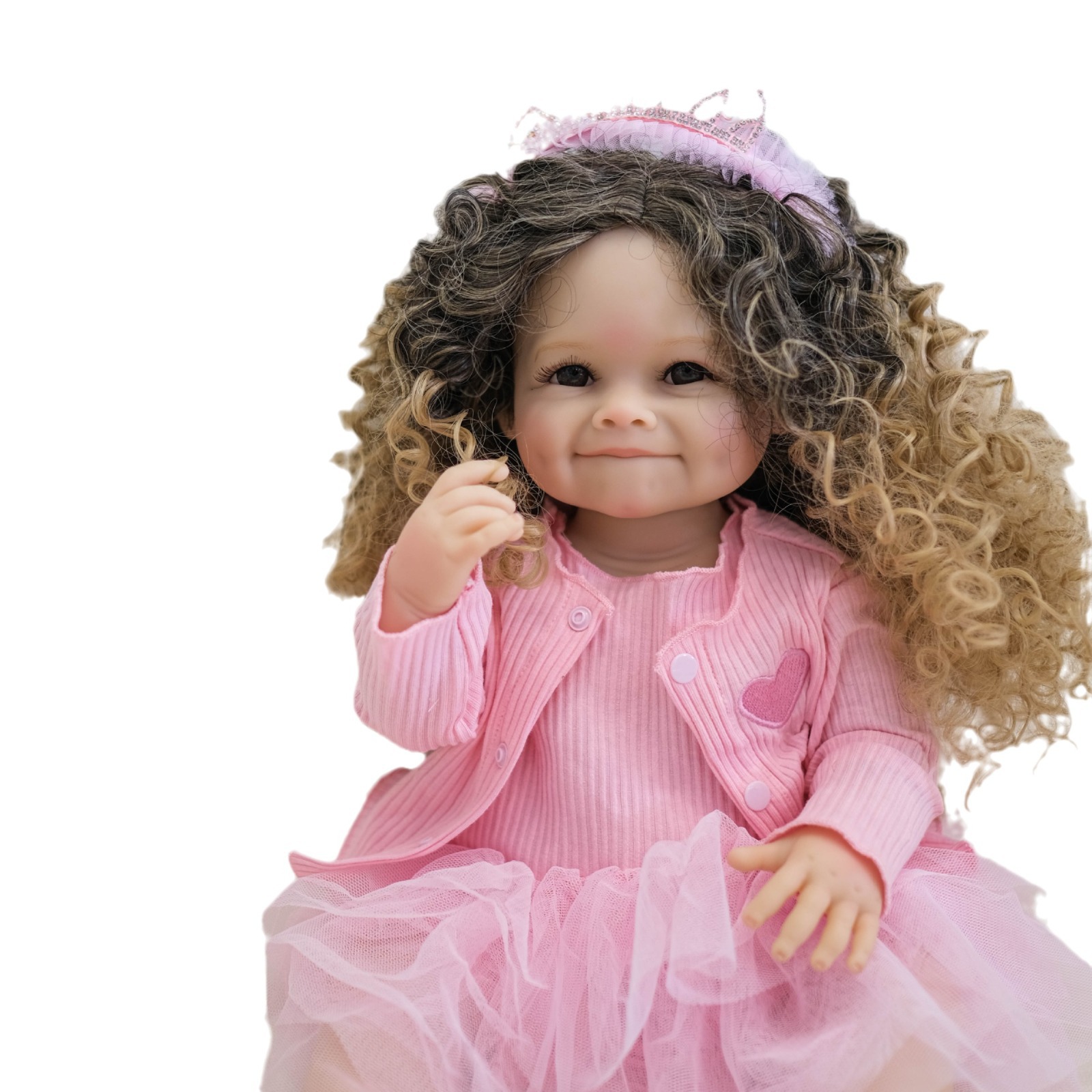 Muñeca NPK de silicona de 55 cm, muñeca Raya reborn, bebé con hoyuelos, transfronteriza, OZON