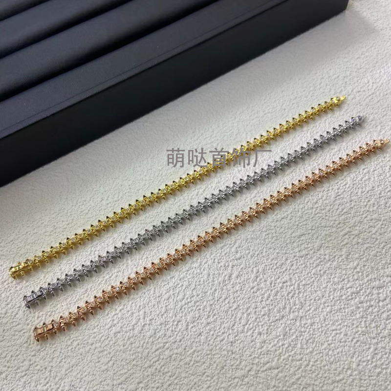 Ou Gao brand new product V Gold high-end version CNC bullet head studded bracelet and rivet couple rings for cross-border live fashion Ou Gao brand new product V Gold high-end version CNC bullet head studded bracelet and rivet couple rings for cross-border live fashion