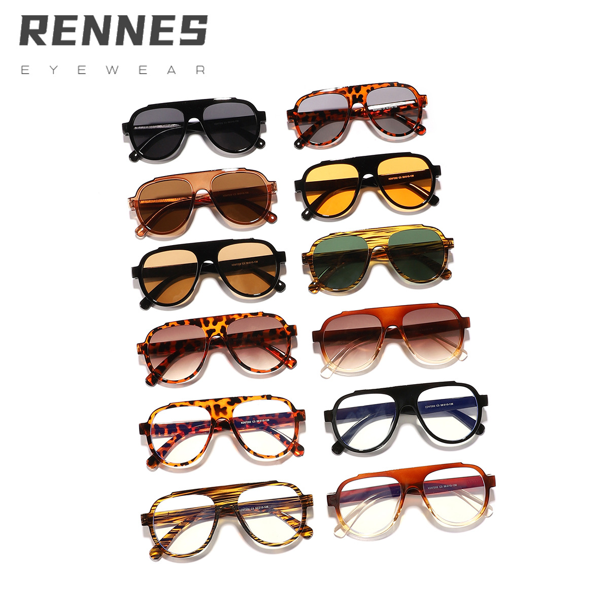 Nuevas gafas de sol de personalidad europeas y americanas, gafas de sol de conducción para hombre, gafas de sol de viento de marco grande anti-ultravioleta