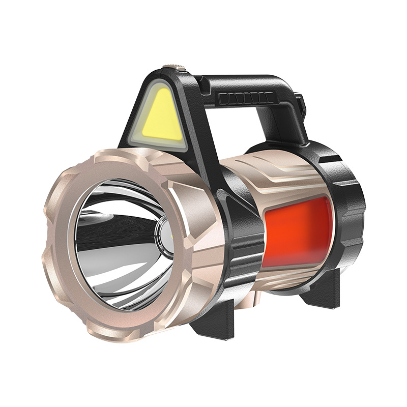 Nueva Luz de rescate de emergencia de carga USB transfronteriza generación de energía de manivela al aire libre reflector portátil LED con advertencia de bocina