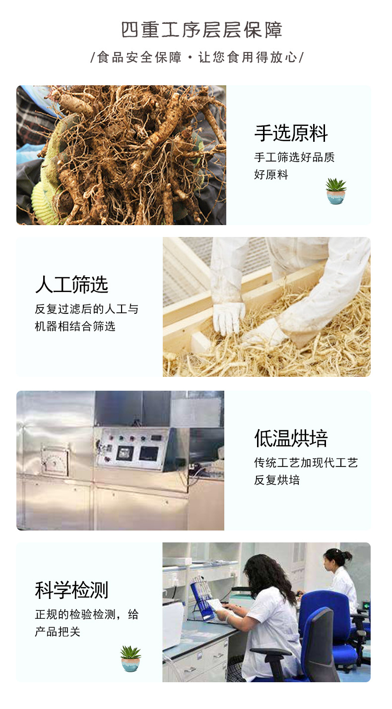 Changbai Mountain Ginseng Slices Ren Shen Sun-Dried No Sulfur 10g Soft or Hard Texture Aged Root quality and texture
