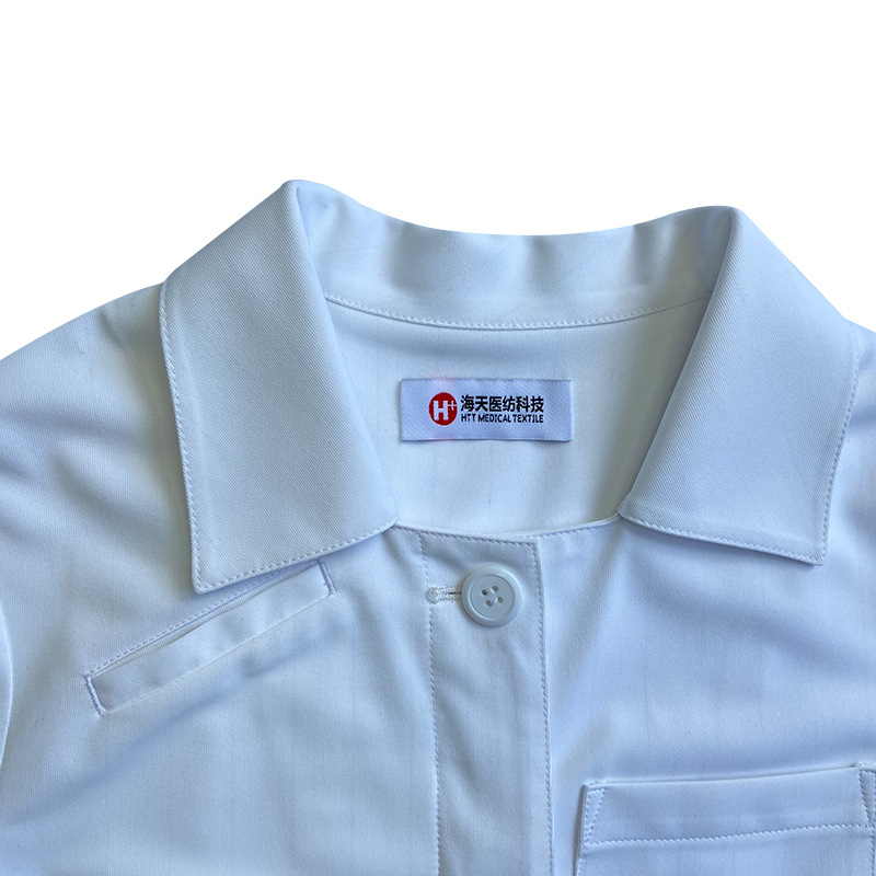 加工定制夏季薄短款护士服短袖小白褂女医生药房药店牙科工作服