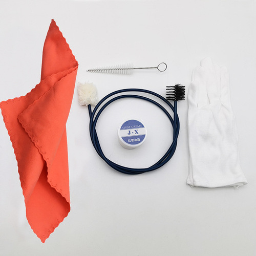 Trombone, French horn, B flat trumpet cleaning set, brass instrument care and maintenance supplies, tube paste, inner cavity cleaning