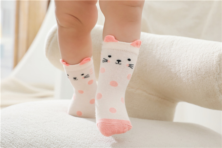 Children Unisex Cute Animal Cotton Jacquard Crew Socks display picture 4