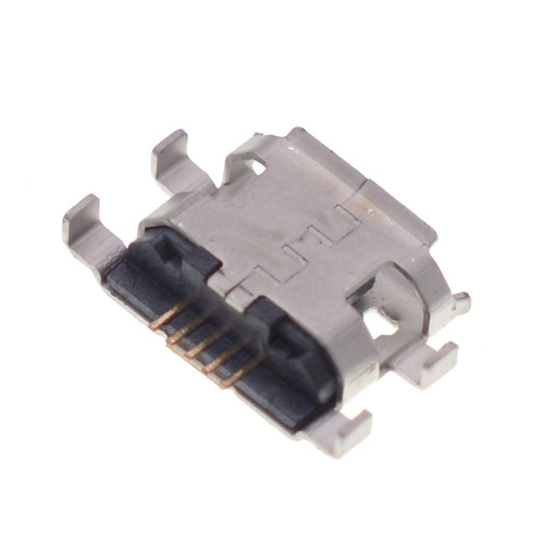 MICRO USB 5P female base B type sinking plate 4-pin plug-in board 1.6MM broken plate type microphone 5P edge/edgeless
