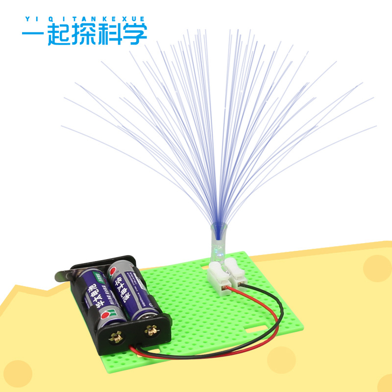 Colorful fiber lamp