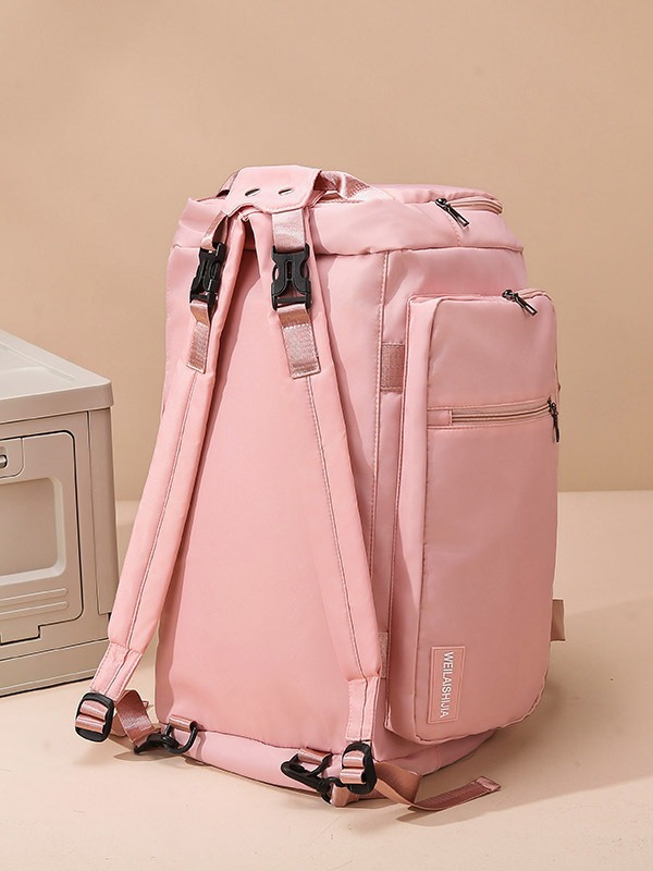 Bolsa de viaje multifuncional transfronteriza de hombro plegable de gran capacidad, bolsa de viaje corto, bolsa de equipaje independiente para zapatos, bolsa de fitness