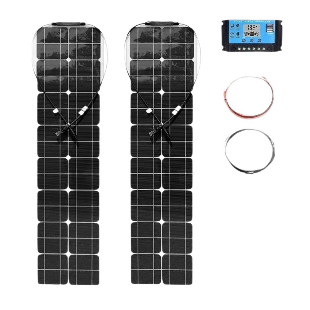50W * 2 paneles solares flexibles transfronterizos paquetes de baterías fotovoltaicas domésticas de almacenamiento de energía portátiles y duraderos